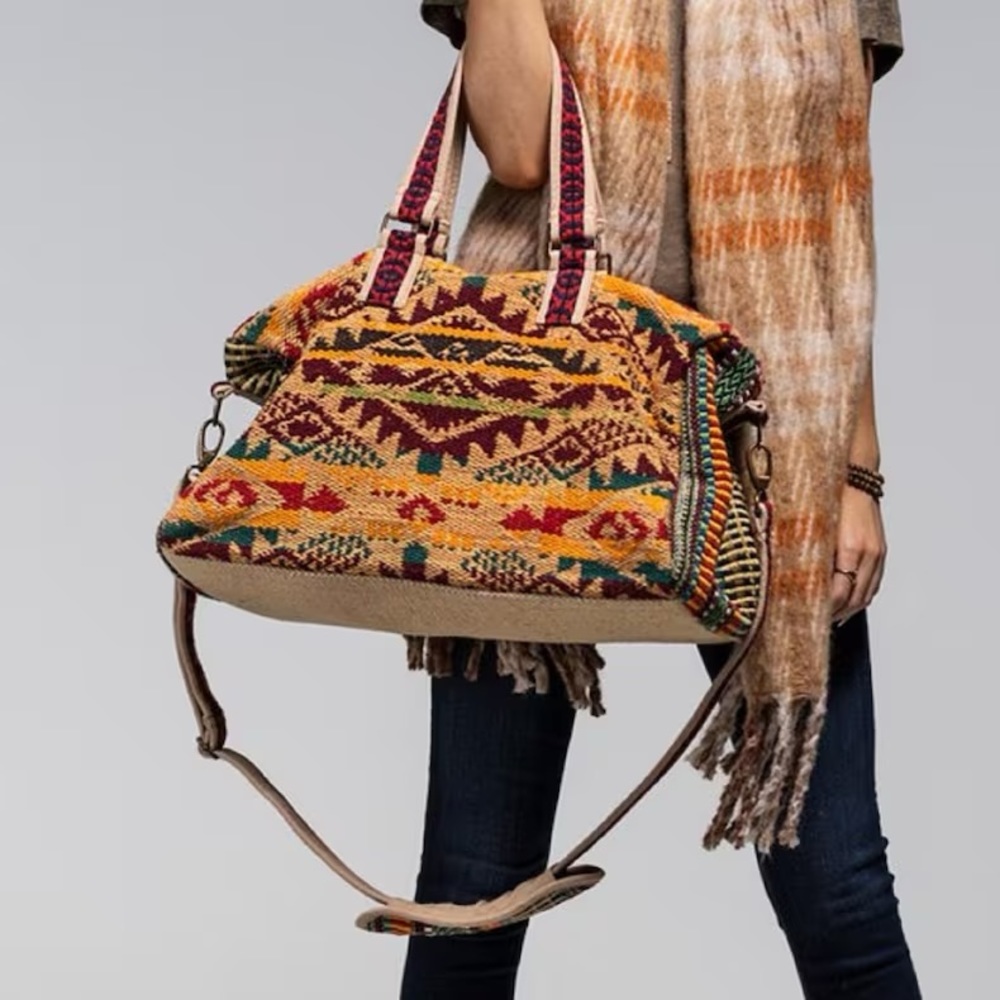 Handmade bohemian Karma Bag weekender bag duffle bag - Picture 8 of 13